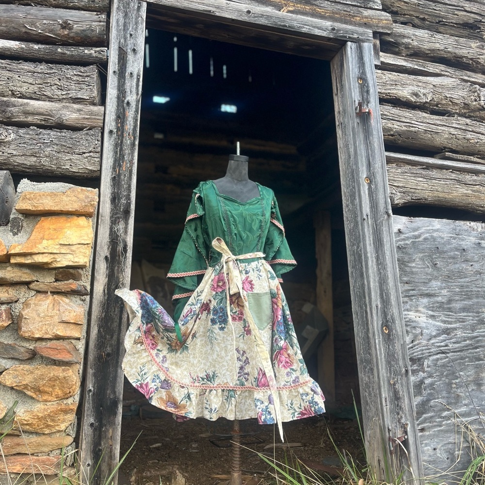 Vintage Tablecloth Stevie Gypsy Wrap Dress